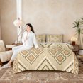 thumbnail image 4 of Erosebridal Aztec Aesthetic Bedding Comforter Set, Green Orange Full Bedding Set, Gray Reversible 7pcs, 4 of 6
