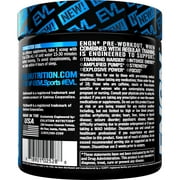 EVL Intense Pre Workout with Creatine - ENGN Energizing Pre Workout for Men Powder Drink for Lasting Energy Focus and Recovery - with Beta Alanine Caffeine and L Theanine - Blue Raz