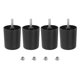 thumbnail image 1 of Patas de muebles redondas cónicas de plástico de 2.6 pulgadas, juego de 4 patas de repuesto para sofá con pernos de colgar M8, 1 of 6