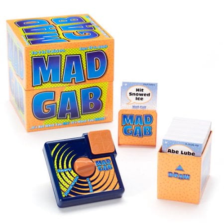 Players NEW 4 Ages 12 Mattel Mad Gab Card Game 