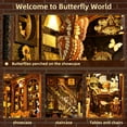 thumbnail image 3 of Kit de rincón para libros de bricolaje ETKVR Butterfly Collection Room con LED, 3 of 6