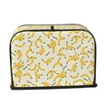 thumbnail image 2 of Honeii Banana Print 2 slice Toaster Cover, Two Slice Toaster Dust-proof Cover For Kitchen Small Appliance and Fingerprint Protection, 2 of 7