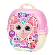 ScruffaLuvs Pet Scruffs Pink, Mystery Plush 7.5 Toy, Wash to Reveal 1 of 3 Rescue Pets: Puppy, Bunny, or Kitty, Includes Deluxe Pet Carrier, Ages 2+
