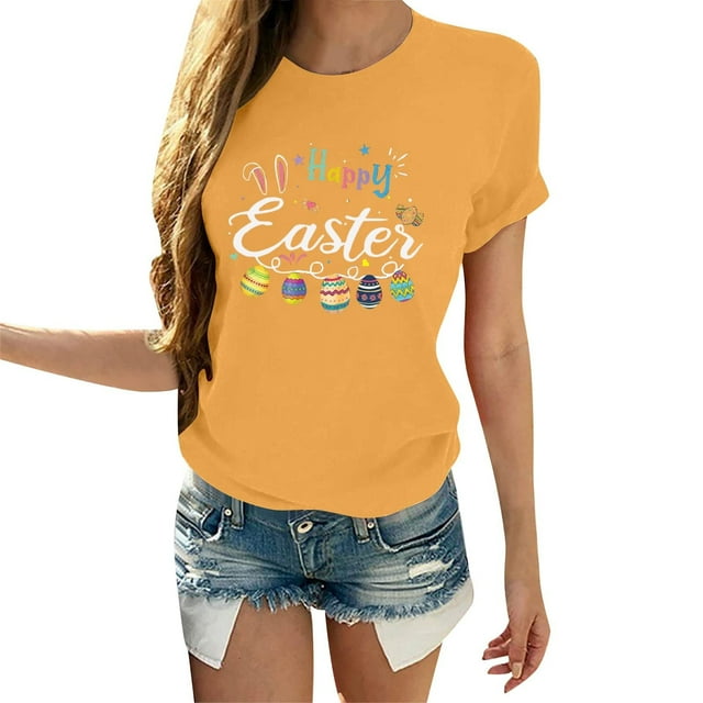 Birdeem Mode Femmes Décontracté Imprimé Chandail à Manches Courtes T-Shirt Hauts Blouse