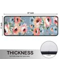 thumbnail image 5 of Kitchen Rugs Sets Of 2,Pioneer Flower Floral Print Pattern Anti Fatigue Kitchen Mat Rugs Non Slip Washable,Decorative Kitchen Floor Mats for Kitchen,Sink,Laundry,17"x47"+17"x47", 5 of 5