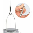 thumbnail image 5 of 2Pcs X 2M Stainless Steel Cable Bet Hook Rope For Clothes/Lights/Photos Max Stand 30Kg Home Accessory, 5 of 5