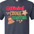 thumbnail image 4 of Inktastic Christmas Official Cookie Taster with Bell and Star Cookie T-Shirt, 4 of 5