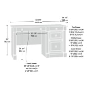 Sauder Palladia Engineered Wood Computer Desk in Vintage Oak