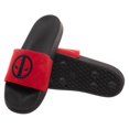 thumbnail image 3 of Deadpool Vegan Suede Slide Sandals-Size 5-6, 3 of 6