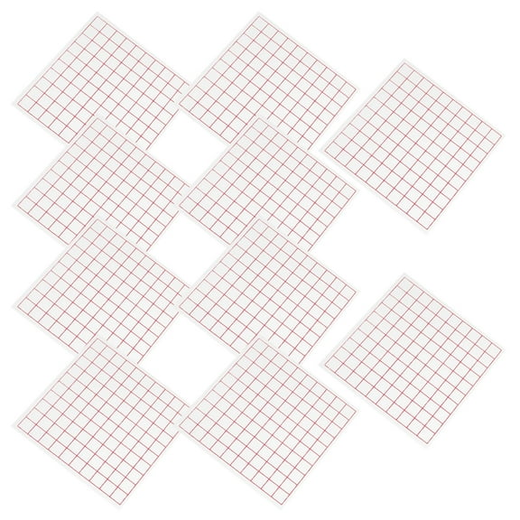 LOLIPPYY Area Measuring Sheets for Mathematics Use Easy to Use Plastic Material Square Grid Multi Color