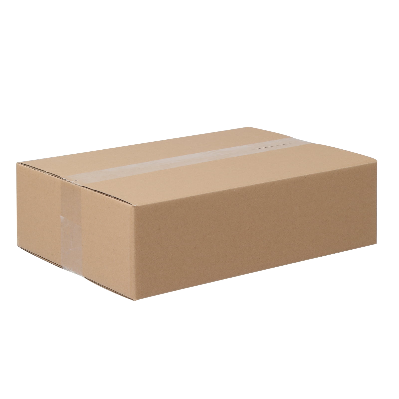 50Pcs Thick 3mm Corrugated Cardboard Box in Kraft Paper Color, 14 "x 10" x 4 "(35.6cm x 25.4cm x 10.2cm)