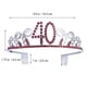 thumbnail image 2 of KAKOWELY Tiara de cristal rojo con diamantes de imitación para cumpleaños, corona de reina, diadema para fiesta de baile, peinetas con clip para recuerdo de fiesta de cumpleaños número 40 para mujer, 2 of 4