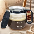 thumbnail image 3 of 16oz Novelty Coffee Pot Mug – Glass Coffee Cup with Spill-Proof Lid, Heat Resistant Coffee Mug, 3 of 9