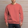 thumbnail image 5 of Men's 100% Cotton Crew Neck Sweatshirt Loose Soft Basic Pullover Sweatshirt, 5 of 15
