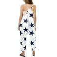 thumbnail image 4 of Girls Jumpsuit Star Print Rompers for Girls Loose Casual Rompers with Pockets Outfits for Girls 5-6 Y, 4 of 5
