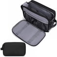 thumbnail image 1 of Neceser de Viaje para Hombres y Mujeres, Bolsa de Aseo Viaje Impermeable, Organizador de Cosmetiquera de Viaje, Makeup Bag de Gran Capacidad, Bolsa de Baño Portátil, Multifuncional, Negro, 1 of 4