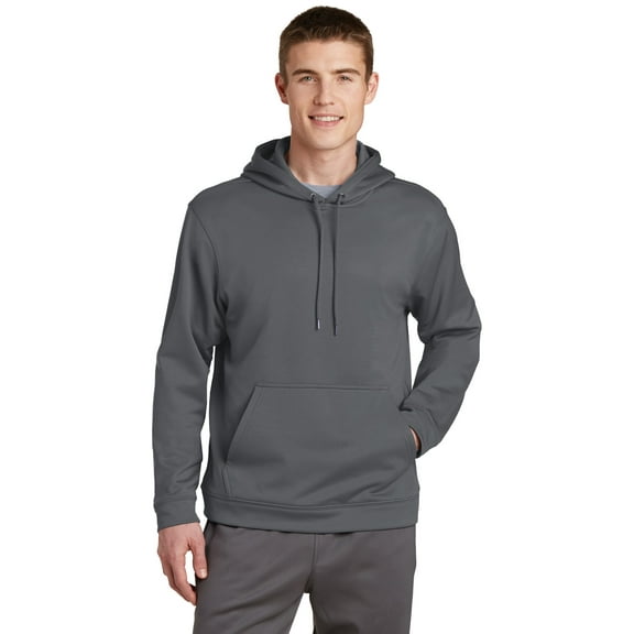 Sport-Tek F244 Sport-Wick Fleece Hooded Pullover Sweatshirt, Mens Hoodies and Sweatshirts