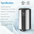 thumbnail image 6 of WiseWater UL Listed Commercial Hand Dryer, High Speed Automatic Hand Dryer, Stainless Steel Hand Blower with Filter for Schools, Hospitals, Malls, Fffices, and Residences, 6 of 7