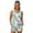 Green and Blue-Monstera Hibiscus Flowers, variant on DISNIMO Bee Sunflower Printed Swimsuits Tankini Tops for Women Swimwear Two Piece Bathing Suits Athletic Swimwear Swim Tank Top with Shorts, S