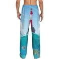 thumbnail image 3 of Xecao Lighthouse Sea Port Men's Straight Lounge Pajama Pants: The Ultimate in Comfortable Sleepwear, 3 of 9