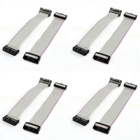 8 Pieces 2.54 mm Pitch 20 Pin F/F Flat Ribbon Cable Connector