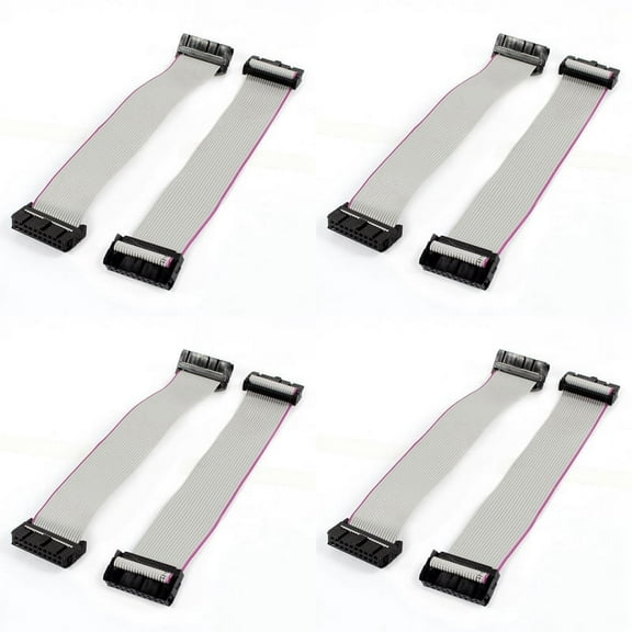 8 Pieces 2.54 mm Pitch 20 Pin F/F Flat Ribbon Cable Connector