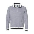 thumbnail image 2 of J. America - Peppered Fleece Quarter-Zip Sweatshirt - 8703, 2 of 3