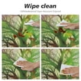 thumbnail image 4 of Awypu  Abstract Trees Branches Round Tablecloth with Elastic Edged Flower Butterfiy Fitted Table Cloths Cover Mat Washable Spill Proof Table Covers for Indoor outdoor Dinning Patio Table White, 4 of 7