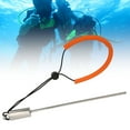 thumbnail image 4 of Stainless Steel Diving Stick Pointer Rod Scale Underwater Knock Sticks Accessory With Orange Lanyard, 4 of 8