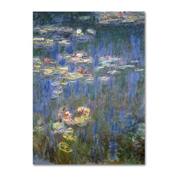 Claude Monet 'Water Lilies IV 1840-1926' Canvas Art