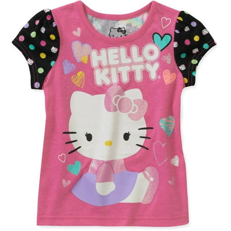 Baby Girls' Hello Kitty Short Sleeve Graphic Tee - Walmart.com