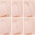 thumbnail image 2 of 50 diseños de plata 925 original 20 cm linda pulsera para mujer joyería de moda accesorios coreanos Gao Jiahui unisex, 2 of 2