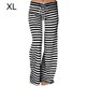 thumbnail image 2 of Jumpingount Pantalones de yoga de pierna ancha con cordón de cintura elástica estampado a rayas para mujer Prendas para la parte inferior del cuerpo Negro XL Jumpingount AP001985-09, 2 of 6