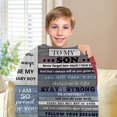 thumbnail image 4 of LHSHID Son Blanket Throws Son Blanket Birthday Gifts Son Gifts from Mom or Dad Fleece Blanket Bed Blankets and Throws for Boys Kids 30"x40", 4 of 6