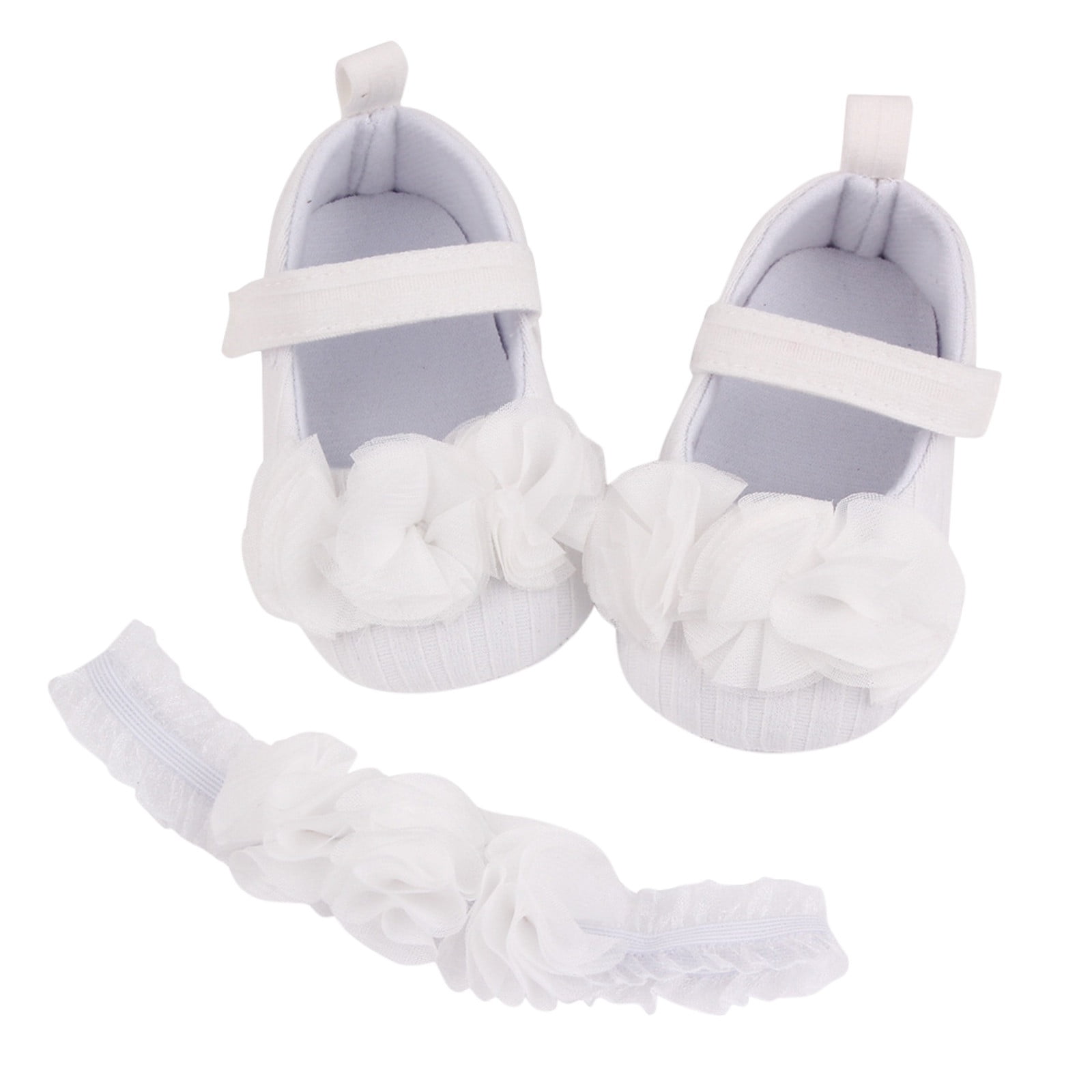 Infant Baby Boys Shoes Shoes Size 6 Toddler Shoes Flowers Princess Solid Prewalker Soft Infant Headband Girls Baby Toddler Baby Shoes Male