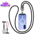 thumbnail image 5 of 240W USB-C Fast Charging Phone Lanyard | 7mm Nylon | Crossbody/Wrist Strap-YY, 5 of 9
