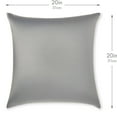 thumbnail image 2 of 20" x 20" Throw Pillow – Dark Grey: 1 PCS Luxurious Premium Microbead Pillow With 85/15 Nylon/Spandex Fabric. Forever Fluffy, Outstanding Beauty & Support. Silky, Soft & Beyond Comfortable, 2 of 7