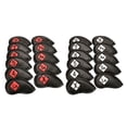 thumbnail image 3 of Cubierta de la cabeza de hierros de golf Shamjiam Negro + Rojo, 3 of 9
