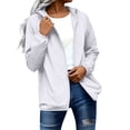 thumbnail image 2 of YVNAURA Packable Waterproof Raincoat for Men Women Lightweight Hooded Breathable Windbreaker Outdoor Rain Jacket for Hiking Fishing Camping Travel Sizes S-4X, White,XL, 2 of 7