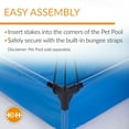 thumbnail image 5 of K&H Pet Products Dog Pool & Pet Bath Canopy (Pet Pool Sold Separately) Gray Large 30 X 42 Inches, 5 of 8