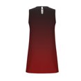 thumbnail image 5 of Sevevn Women Summer Casual Non Positioning Printed Side Pleated Round Neck Dress Early Access Deals Red S, 5 of 7