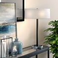 thumbnail image 5 of Evelyn&Zoe Estella 24" Glam Metal Table Lamp with White Drum Fabric Shade, 5 of 8