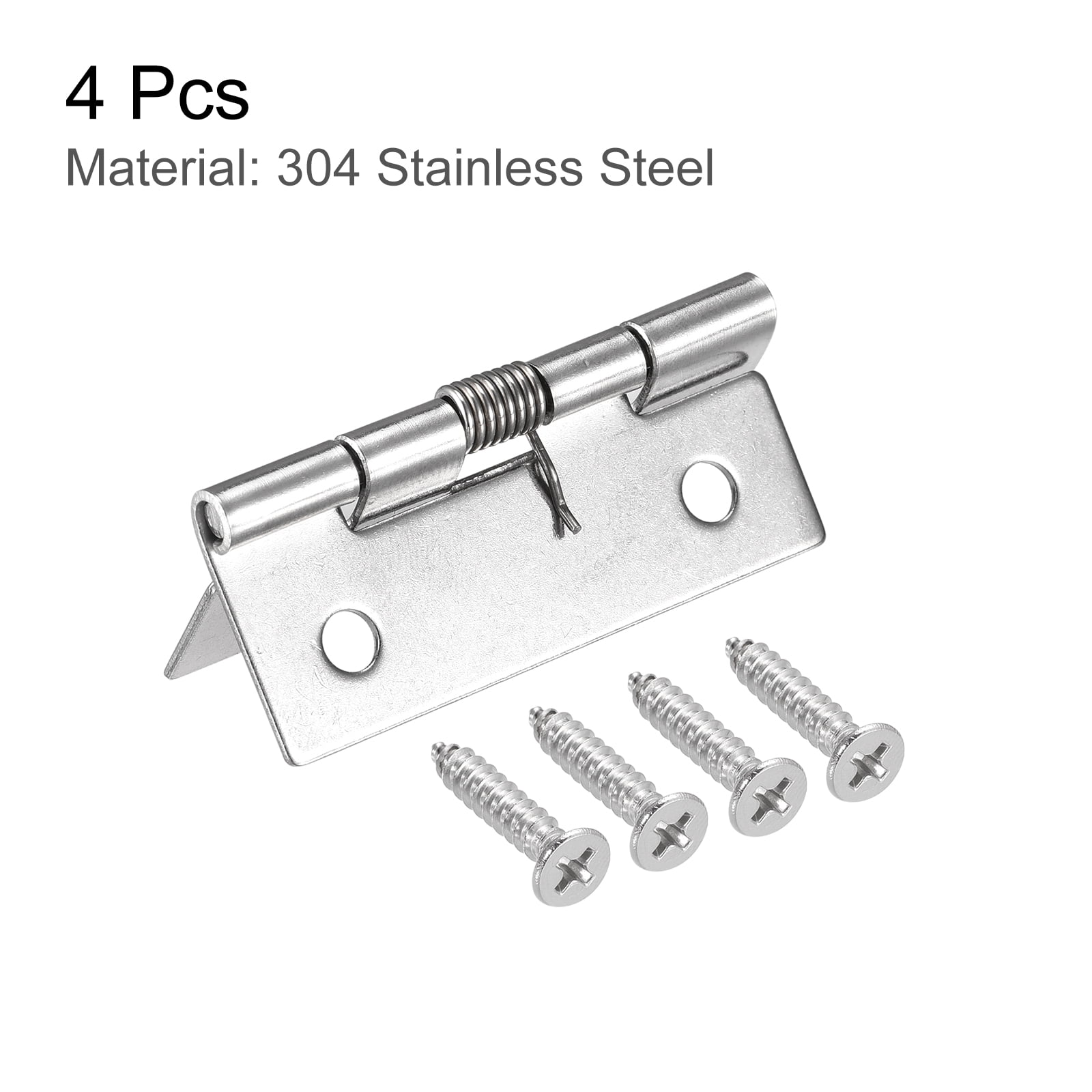 Buy Uxcell Spring Loaded Hinges, 2 304 Stainless Steel Self Closing