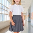 thumbnail image 2 of TAmten Girls Knee Length Skirts 2-17T | A-Line Uniform Skirts with Undershorts High Waist |Casual Stretchy Skirts Soft Skorts Fashion Clothes for Back to School|Grey 12-13 Years, 2 of 4
