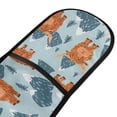 thumbnail image 2 of Dailycode Double Sided Oven Mitt with Loop Heat Resistant Kitchen Long Potholders 7" x 35" Highland Cow and Mountains, 2 of 6
