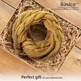 thumbnail image 5 of BASICO M.Yellow Infinity Scarf for Women Winter Chunky Knitted Scarves Warm Circle Cable Loop, 5 of 6