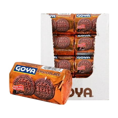 Goya Foods Maria Cookies Chocolate, 3.5 Ounce (Pack of 32)
