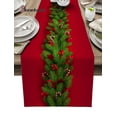 thumbnail image 2 of Christmas Tree Pine Needles Candy Bow Table Runner Wedding Decor Table Cover Christmas Decoration Holiday Party Tablecloth, 2 of 4