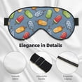 thumbnail image 2 of Rocae Fruit Ice Cream for Mask for Women Men, Luxury Eye Cover Eye Shade with Adjustable Strap for Travel, Nap, Meditation, 2 of 7