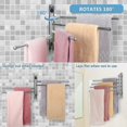 thumbnail image 2 of Toallero de Baño LIUXGMXG Acero Inoxidable Con Brazo Giratorio 180 4 Brazos, 2 of 3